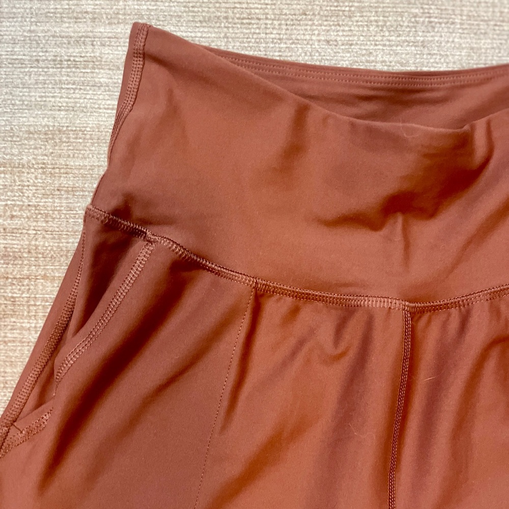 Old Navy High Rise PowerSoft Joggers | Medium Tall | Copper Red Orange | EUC - Picture 1 of 11